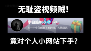 逆天盗贼！竟对小网站下手！-小白网