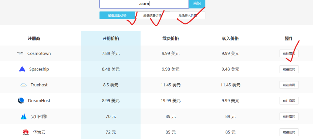 图片[4]-域名购买哪家便宜？分享一个域名比价网站-小白网