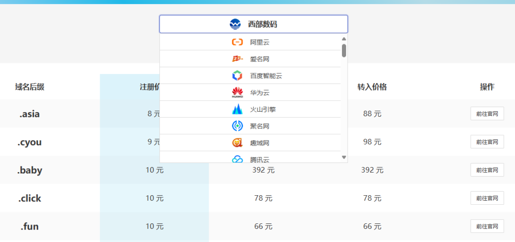 图片[5]-域名购买哪家便宜？分享一个域名比价网站-小白网